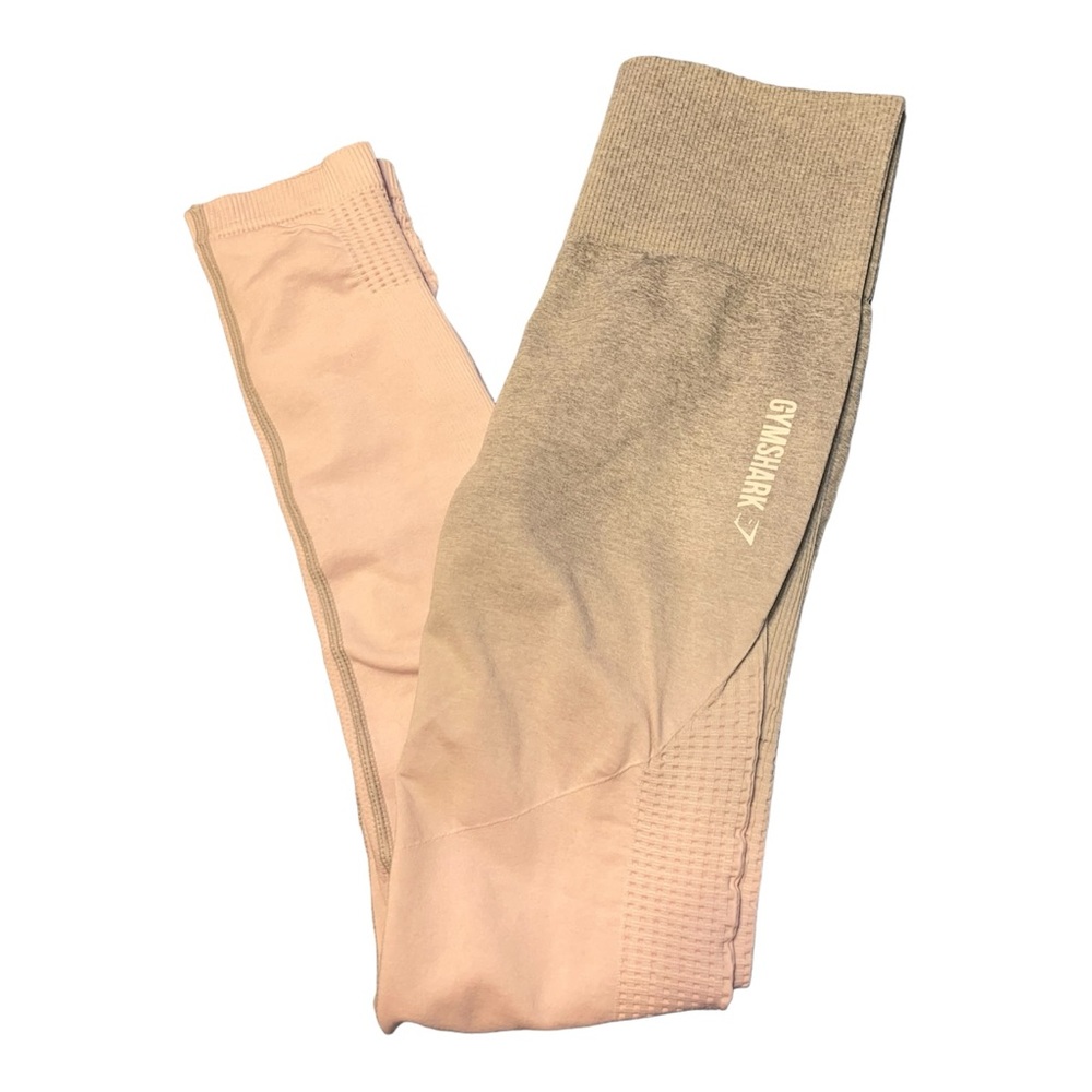 GYMSHARK Pink and gray ombre Leggings - Picture 4 of 9